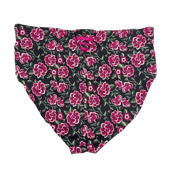 Moxi Blu Women's V-Neck Swimsuit Top With Strappy Criss-Cross Detailing Size XL - Picture 7 of 13